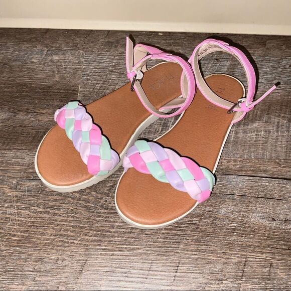 The Children Place Girls Sandals Size 1 - Picture 1 of 4